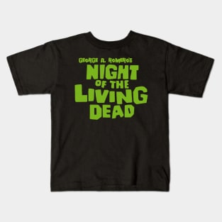 NIGHT OF THE LIVING DEAD CLASSIC LOGO Kids T-Shirt